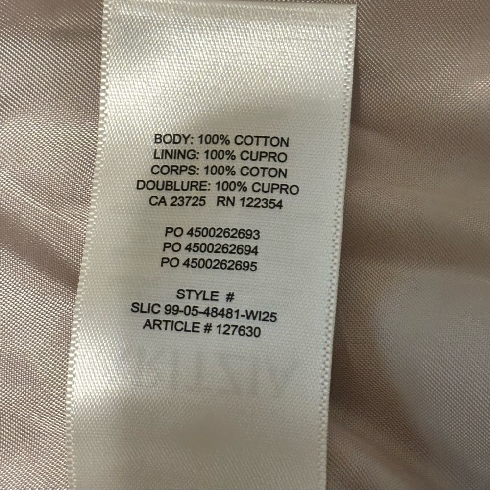 NWT Aritzia The Esquire Cropped Trench Coat - City Twill Marcona Beige Size XS - Picture 12 of 16